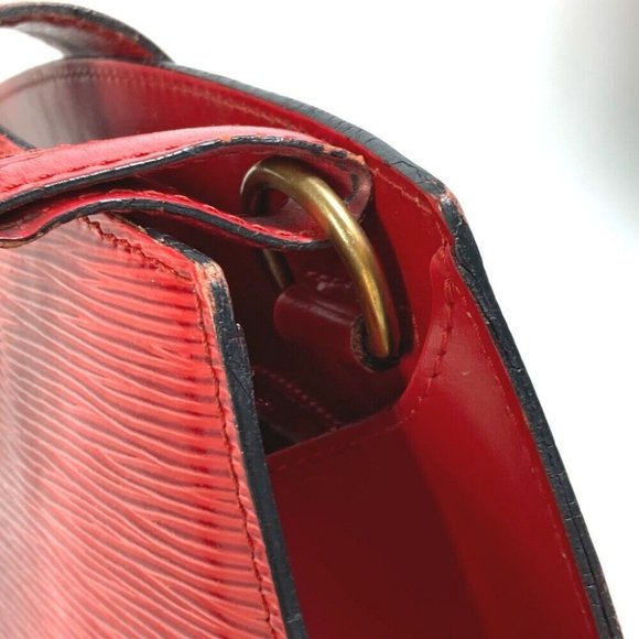 LOUIS VUITTON Epi Cluny bag shawl Shoulder Bag Epi Leather Red - Picture 12 of 15